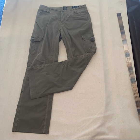Kuhl Women's Olive Cargo Pants - Picture 2 of 9